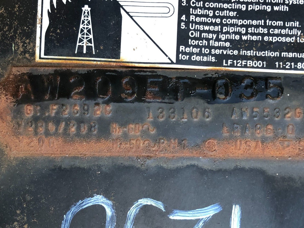 Tecumseh compressor AW209ET-035