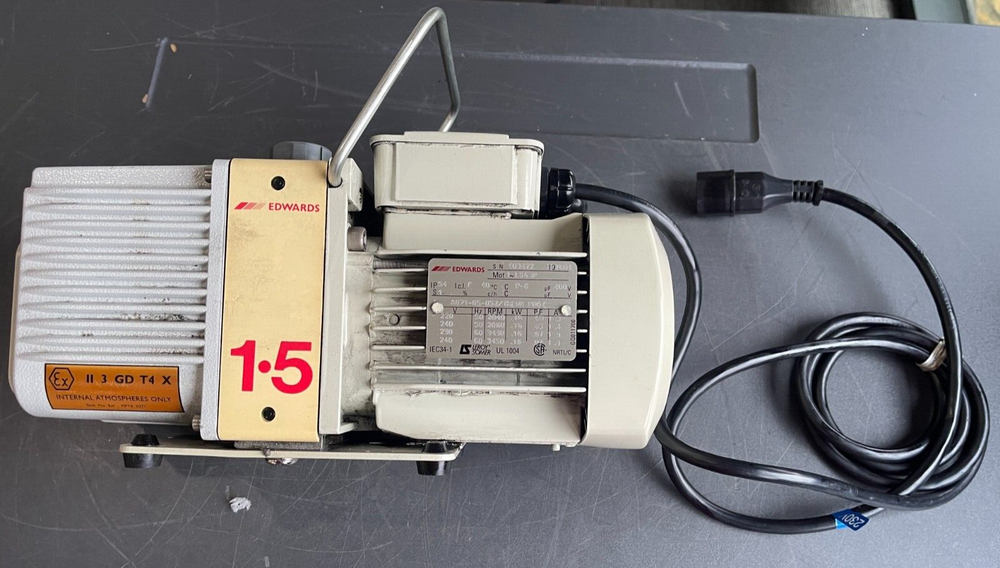 Edwards E2M1.5 Rotary Vane Dual Stage Vacuum Pump 230V