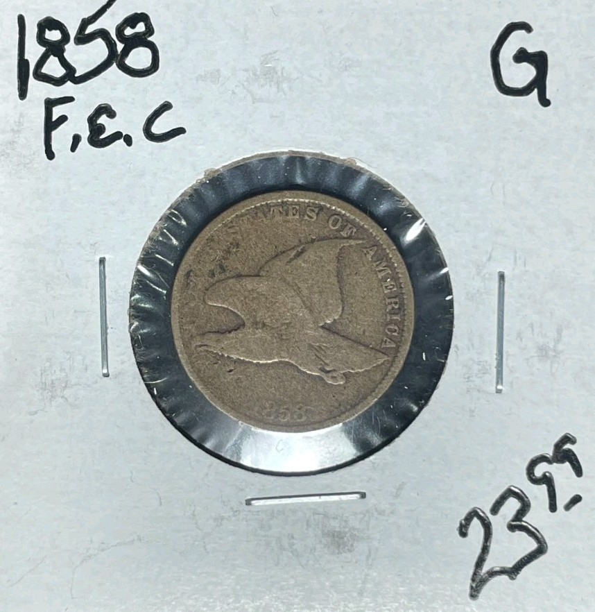 1858 FLYING EAGLE CENT - GOOD ~NICE COIN~