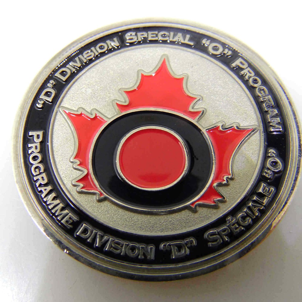 SPECIALE D DIVISION SPECIAL O PROGRAM CHALLENGE COIN