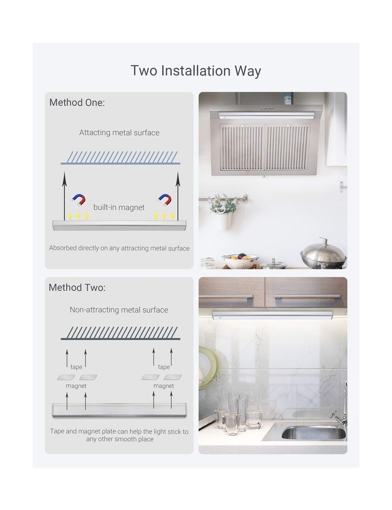 Automatic Wireless 48 LED Kitchen Cabinet Lighting Motion Sensor Re... Fast Ship