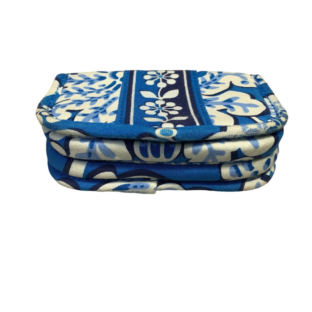 Vera Bradley Small Billfold Wallet Blue Lagoon pattern