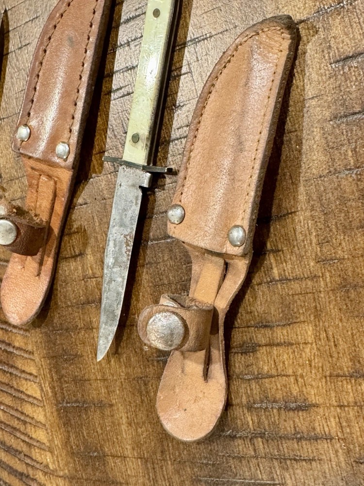 Miniature Knives With Sheaths Set of 2