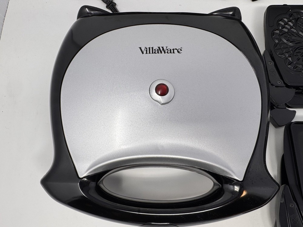 VillaWare InterBake 3 Interchangeable Baker Waffle Sandwich Pizzelle Maker
