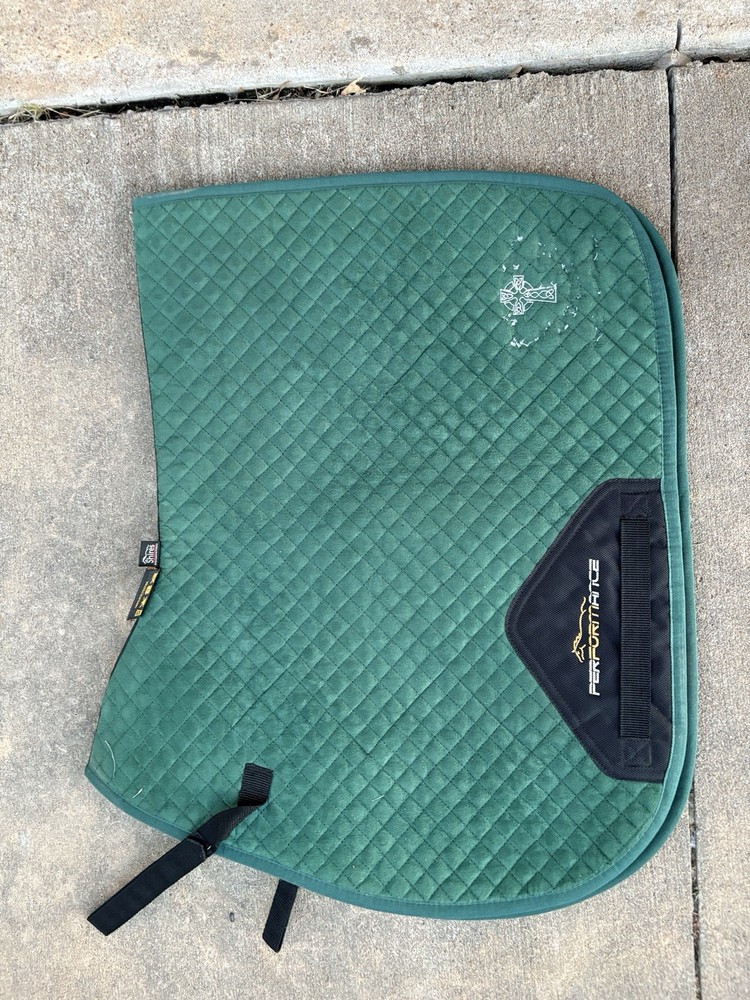 Velvet Hunter Green Performance Saddle Pad