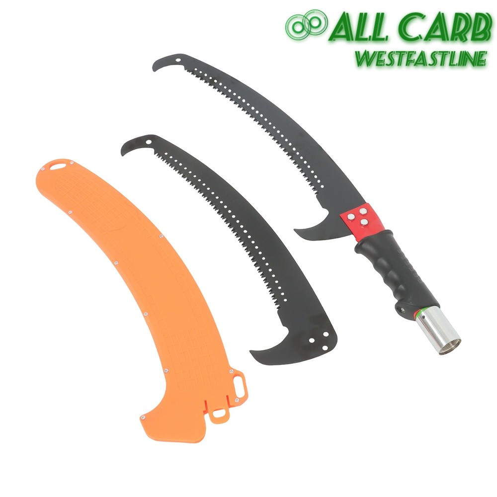 30FT Extendable Tree Trimer & Pole Saw Combo 9 Section Telescoping Orange Pole