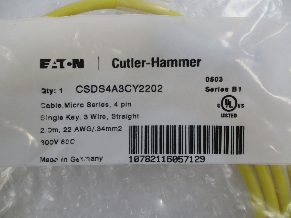 CUTLER HAMMER CSDS4A3CY2202 ACCESSORY CABLE NSMP