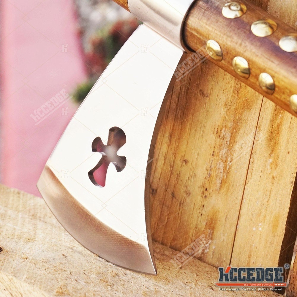 19" NATIVE AMERICAN PEACE PIPE HATCHET TOMAHAWK Replica w/ Functional Pipe