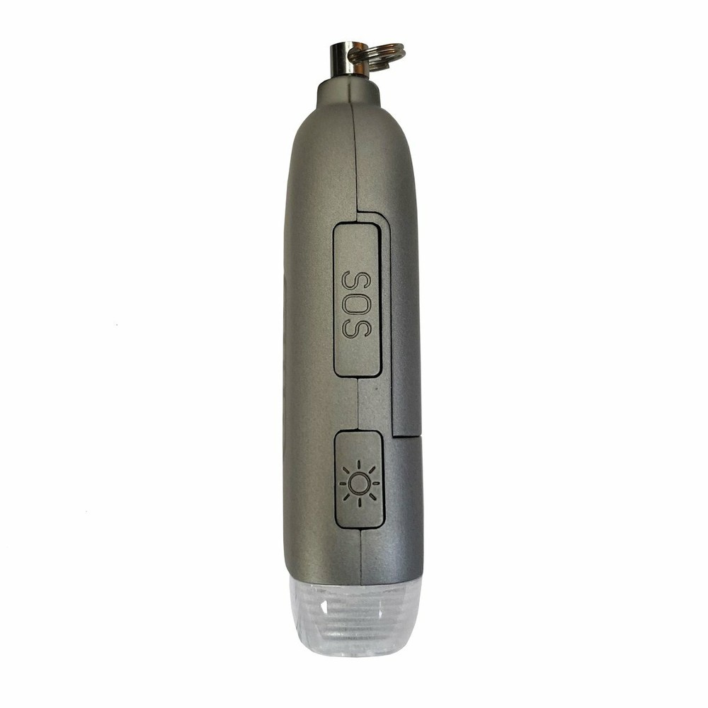 MaxxmAlarm Personal Alarm + LED Light in Gray