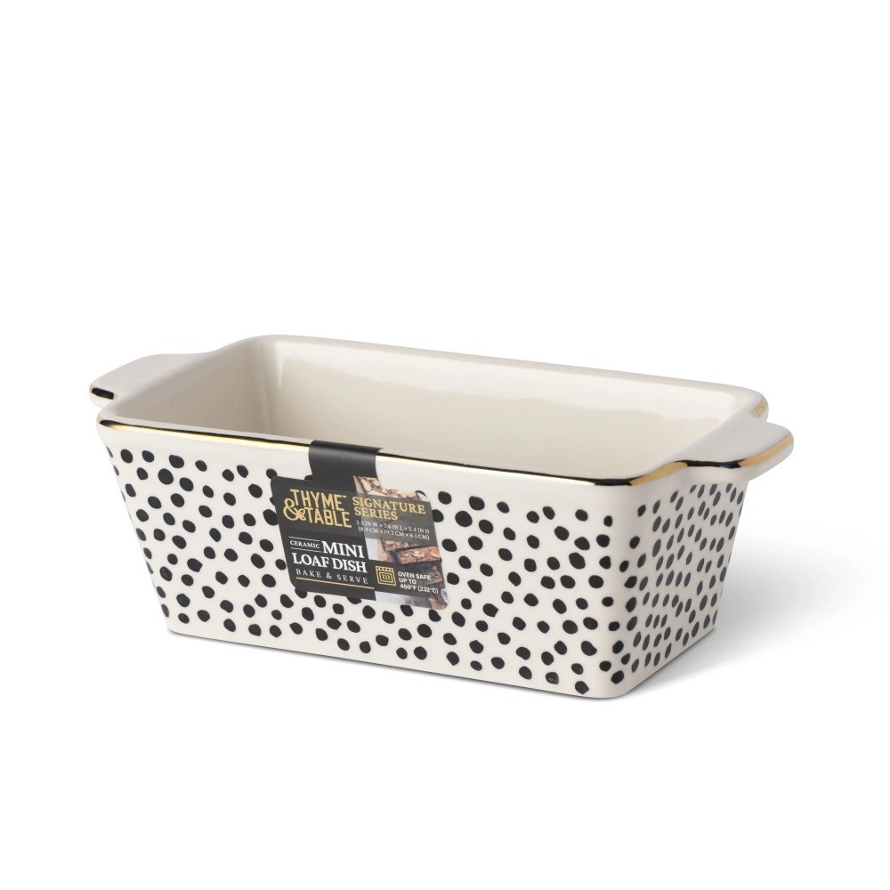 Ceramic Mini Loaf Pan 3.5 Inch Small Baking Dish for Oven Use