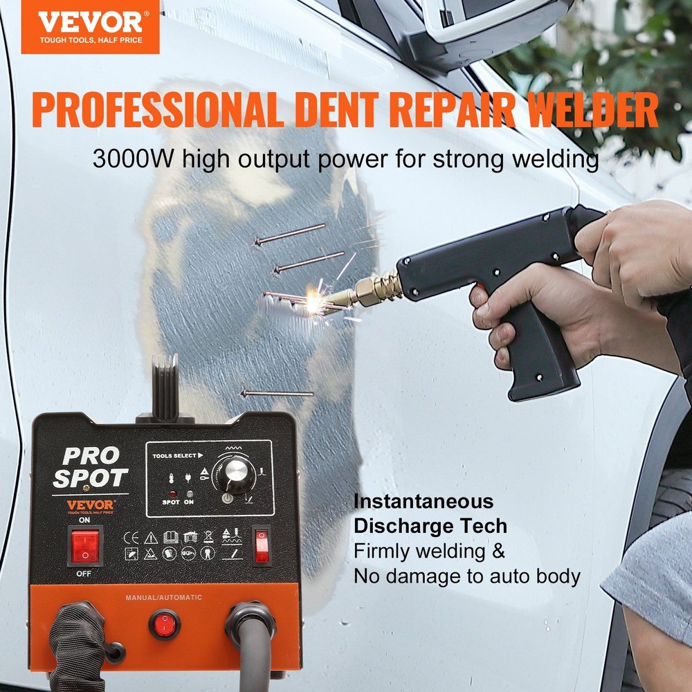 3KW Precision Auto Dent Welder with 6 Programmable Functions 16 Tools