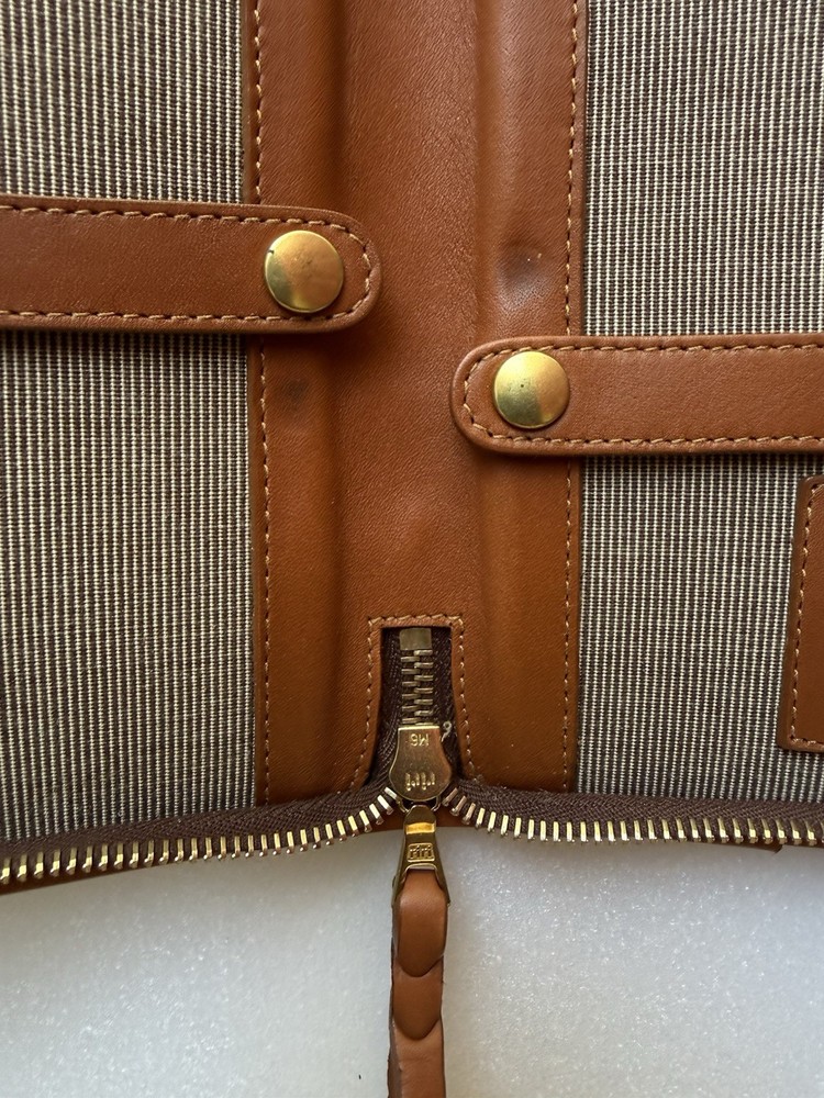 Frank Clegg Cognac Leather Tie Case