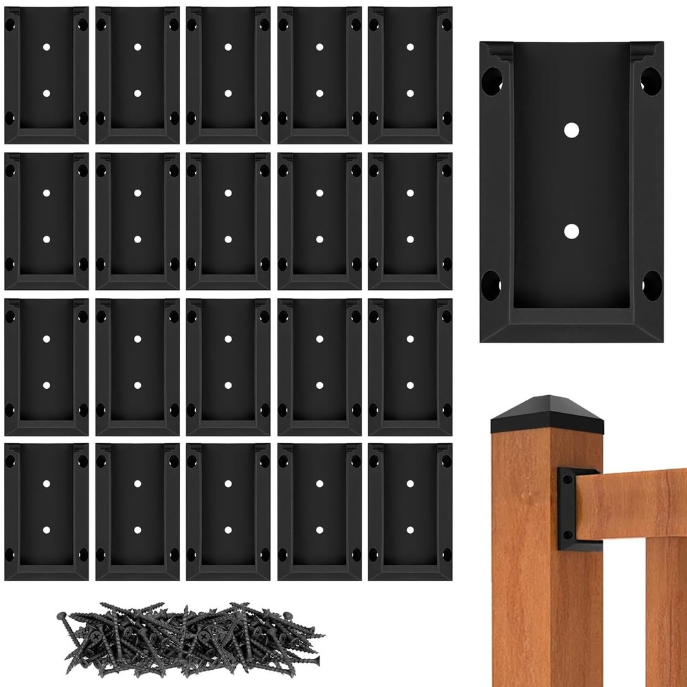 20pcs Deck Railing Brackets - 2x4 Wood Post Connectors