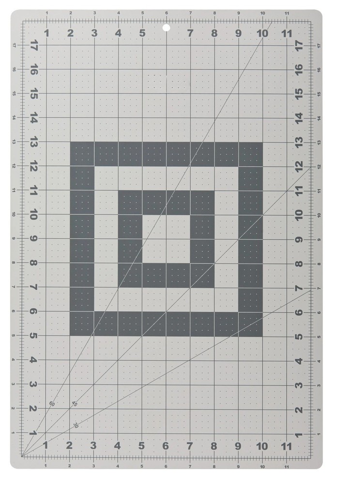 3-Piece Fabric Cutting Set: White Rotary Cutter, Gray Cutting Mat