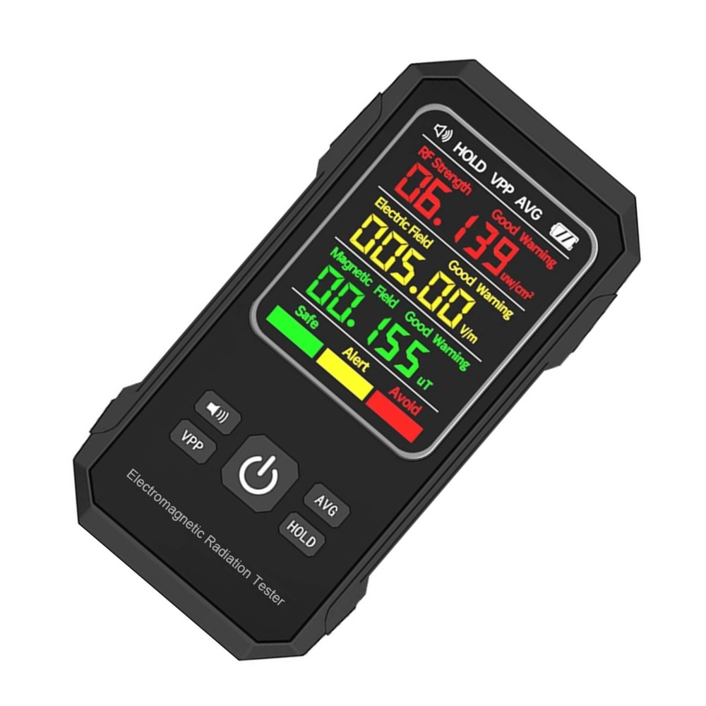 EMF Meter Electromagnetic Radiation Detector with Data Lock and Screen Lock