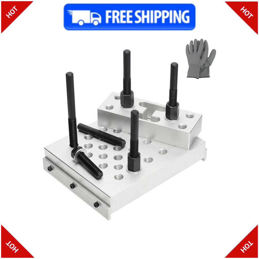 Universal Drill Press Support Block Plate Tool Kit 30 Ton Bearing Bushing