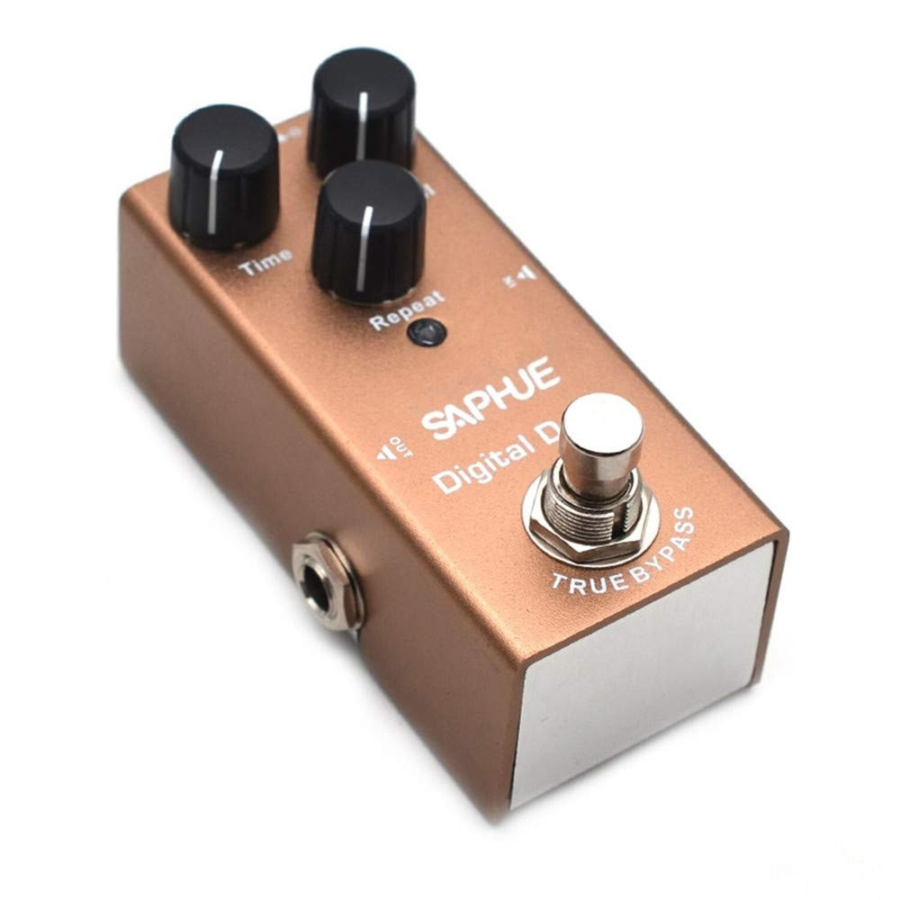 SAPHUE Digital Delay Guitar Effects Pedal Effect Pedals Time/Level/Repeat Kno...