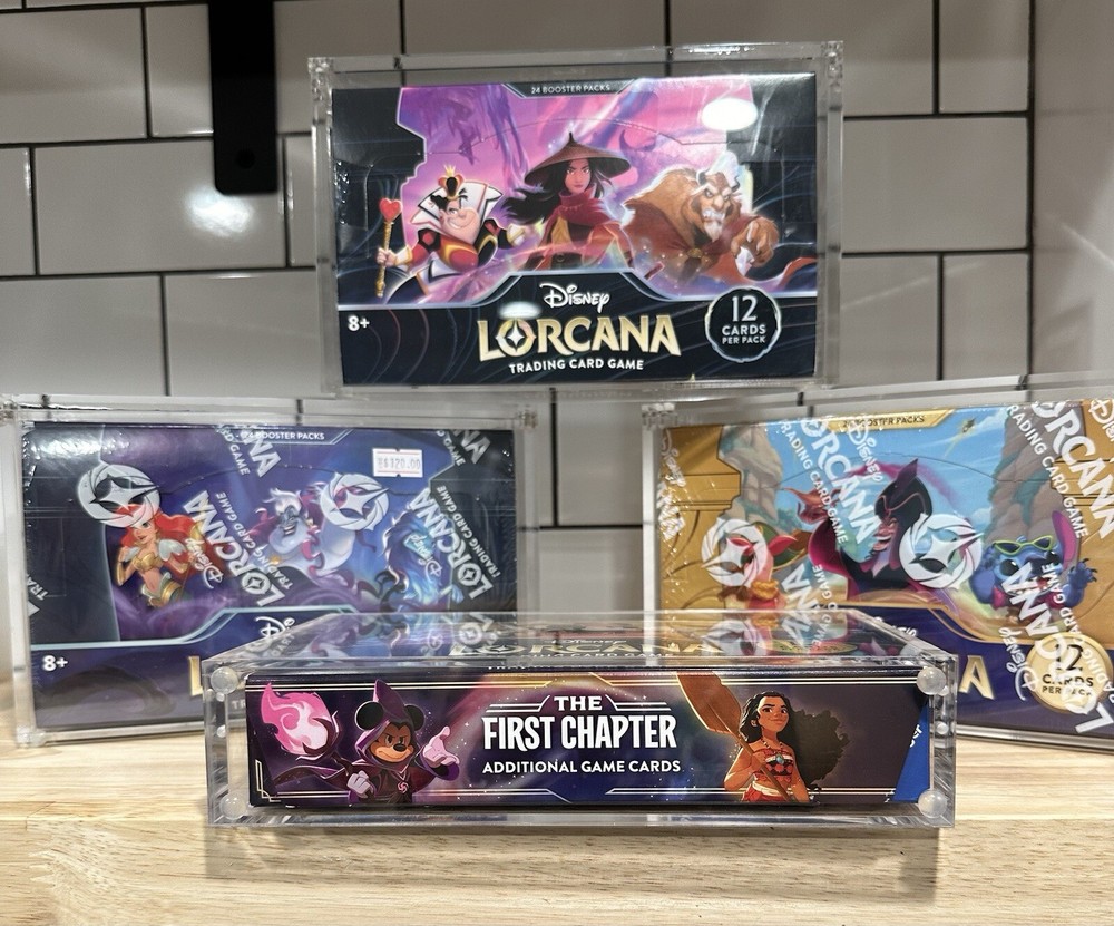 Disney Lorcana Booster Box Acrylic Case Magnetic Display Case