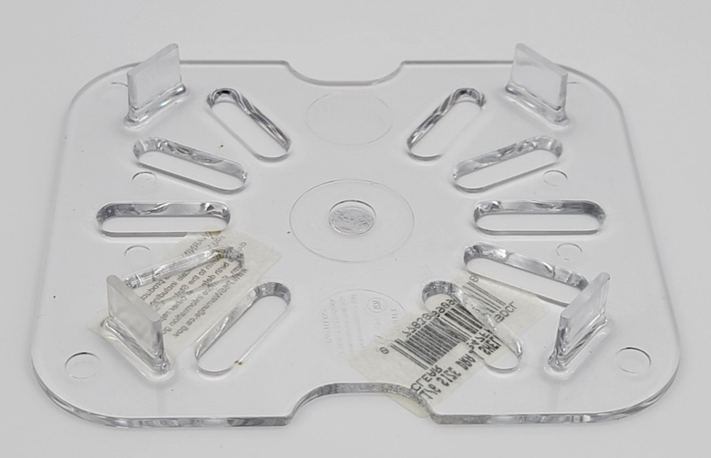 (12 Pack) Vigor 1/6 Size Clear Polycarbonate Drain Tray 247FP16DCL