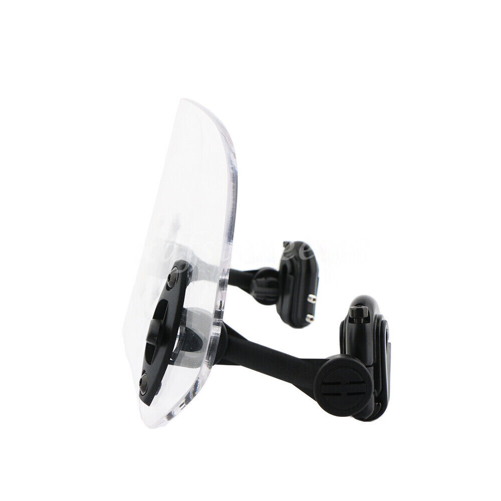 Motorcycle Adjustable Clip-On Windshield Extension Spoiler Windscreen Deflector