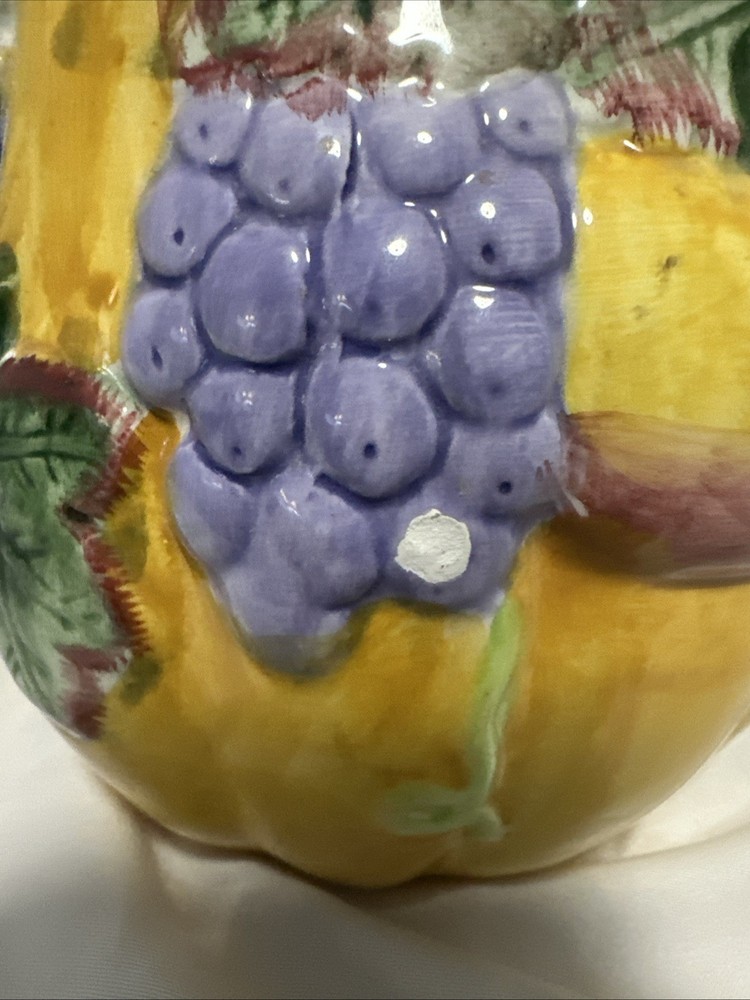 Bloom-Rite Ceramic Fall Harvest Pitcher 6.6" Tall, 1 Quart Pitcher