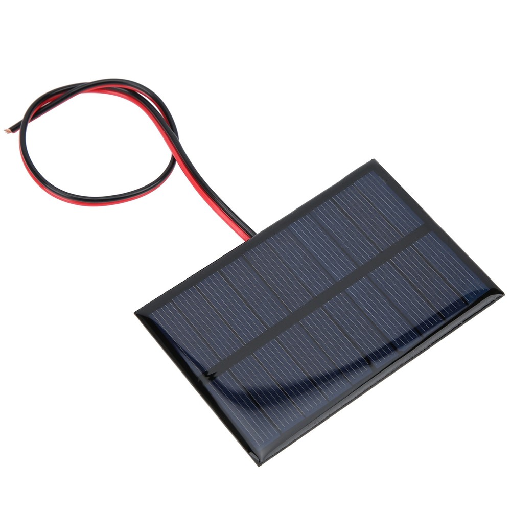 5pcs DC5V 150mA 5pcs Solar Panel Module With 30cm/11.8in Wire Charging