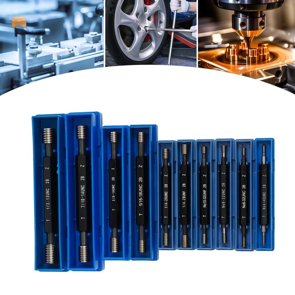 10 Pc Skd11 Thread Detection Tool Double End Thread Plug Gauge Go & No Go