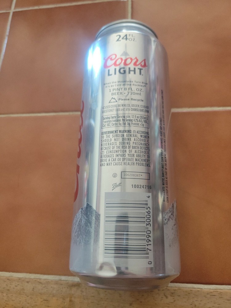 Coors Light "Texas Edition " 24oz Beer Can
