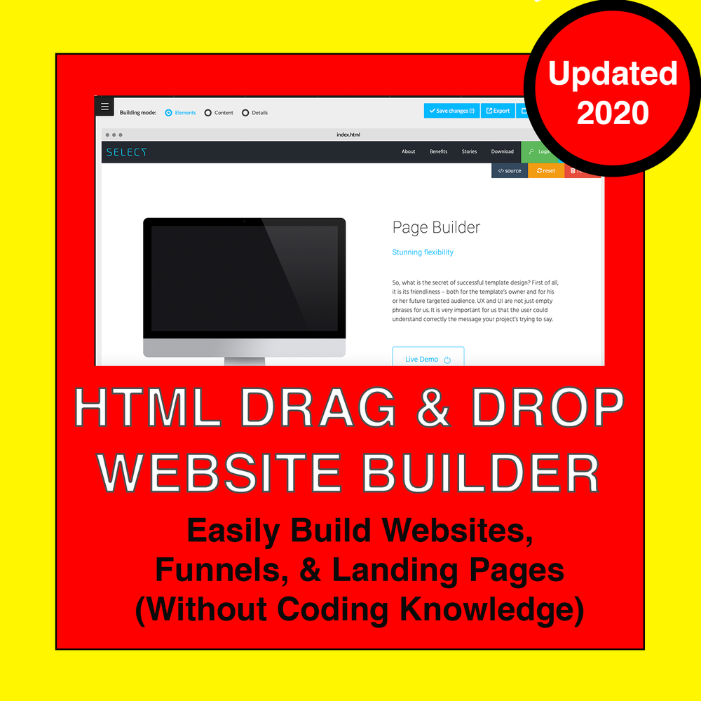 HTML Drag & Drop Website Builder - Unlimited Website Builders