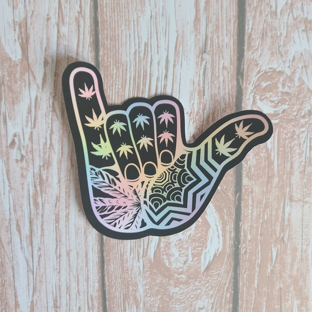 Rainbow Mari-Mandala vinyl sticker