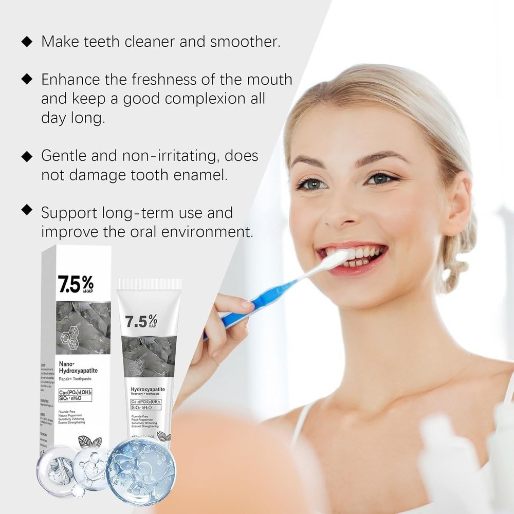 Hydroxyapatite Toothpaste, Deep Cleaning Toothpaste, Advanced Enamel Protection~