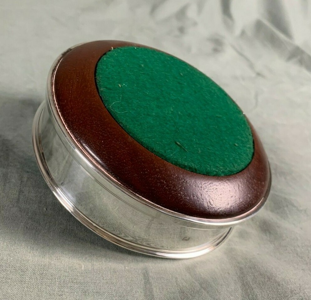 Solid Silver Hallmarked Bottle Coaster by Carrs of Sheffield 2004