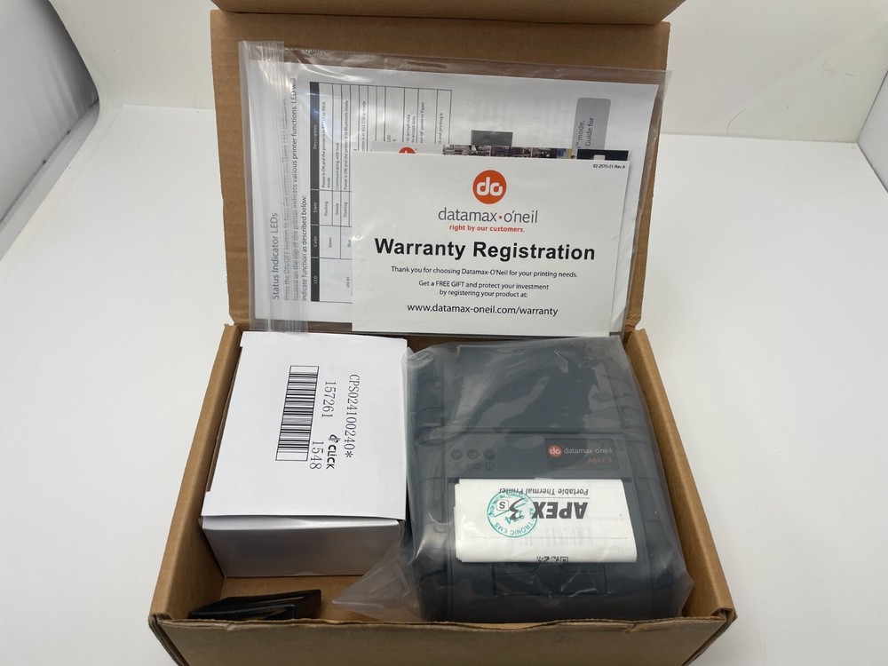 New Datamax-O'Neil Apex 3 Receipt Printer USB iOS Bluetooth Interfaces 78828U1-4
