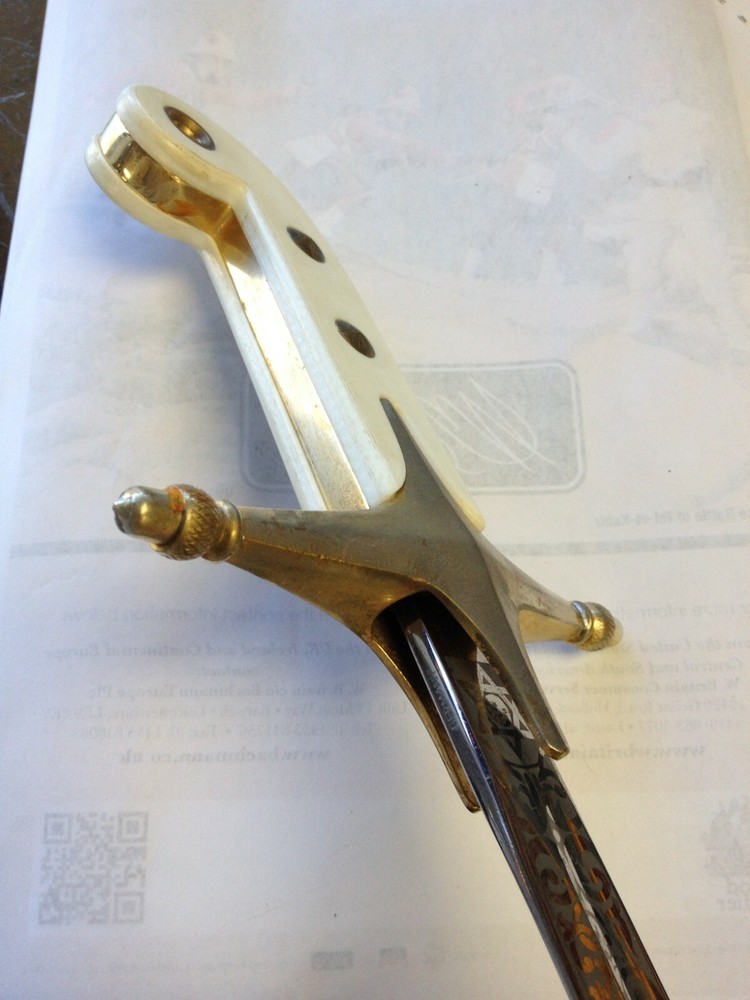 USMC Mameluke Replica Plastic Sword Grips (Pair)