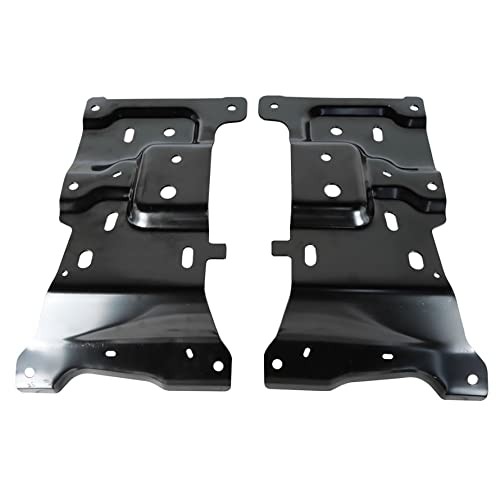 2Pcs Front Driver and Passenger Side Bumper Mounting Plate Replacement for