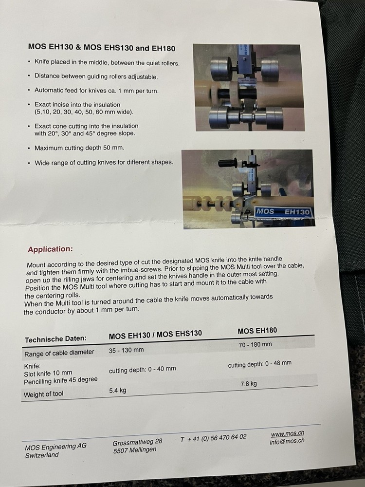 MOS Multitool EH130, eh180 & EHS 130