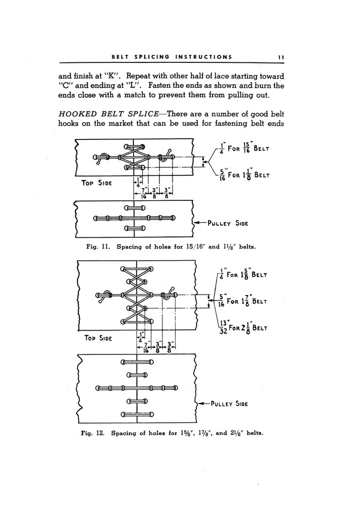 South Bend Flat Belt Splicing Instruction Manual #929