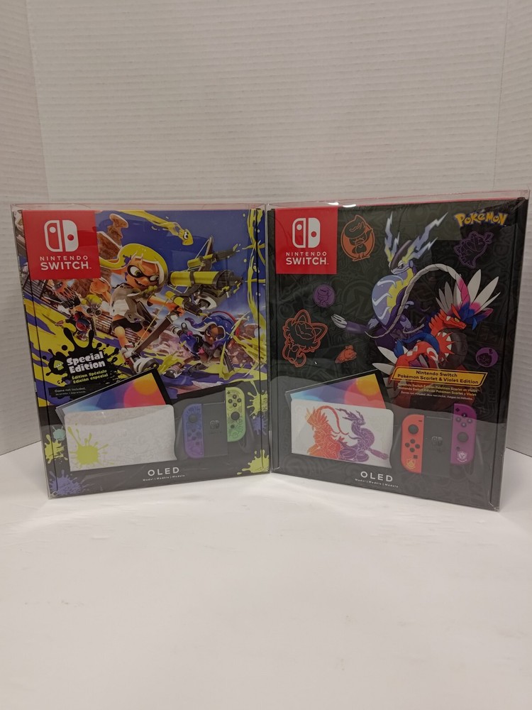 OLED Switch Console Box Protector & Display Case, Fits Zelda, Pokemon, Splatoon