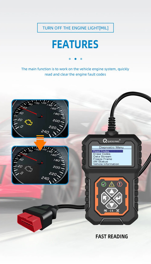 T31 OBD2 Scanner Car Diagnostic Tool Vehicle Code Reader Auto Check Engine Fault