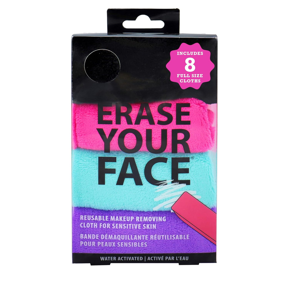 Makeup Remover Cloths - Reusable Microfiber Face Towels to Cleanse & Remove Make