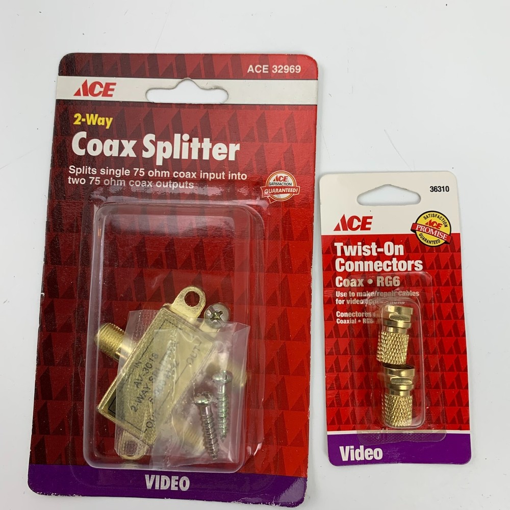 Coax Connectors Splitter Lot