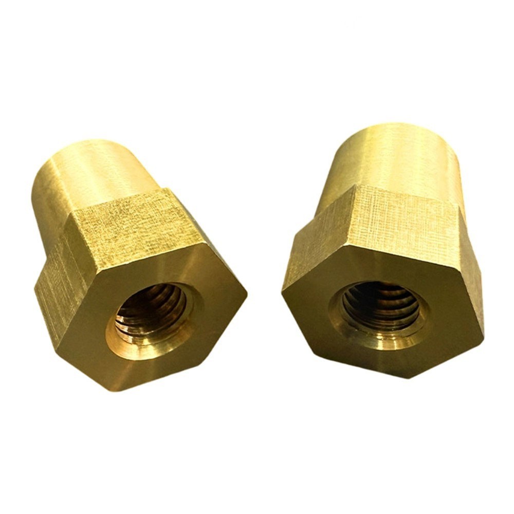 Brass Battery Terminals 2PCS with Compact Threads No Missing Teeth Design