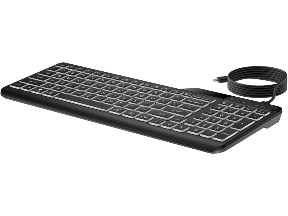 HP 400 Backlit Wired Keyboard