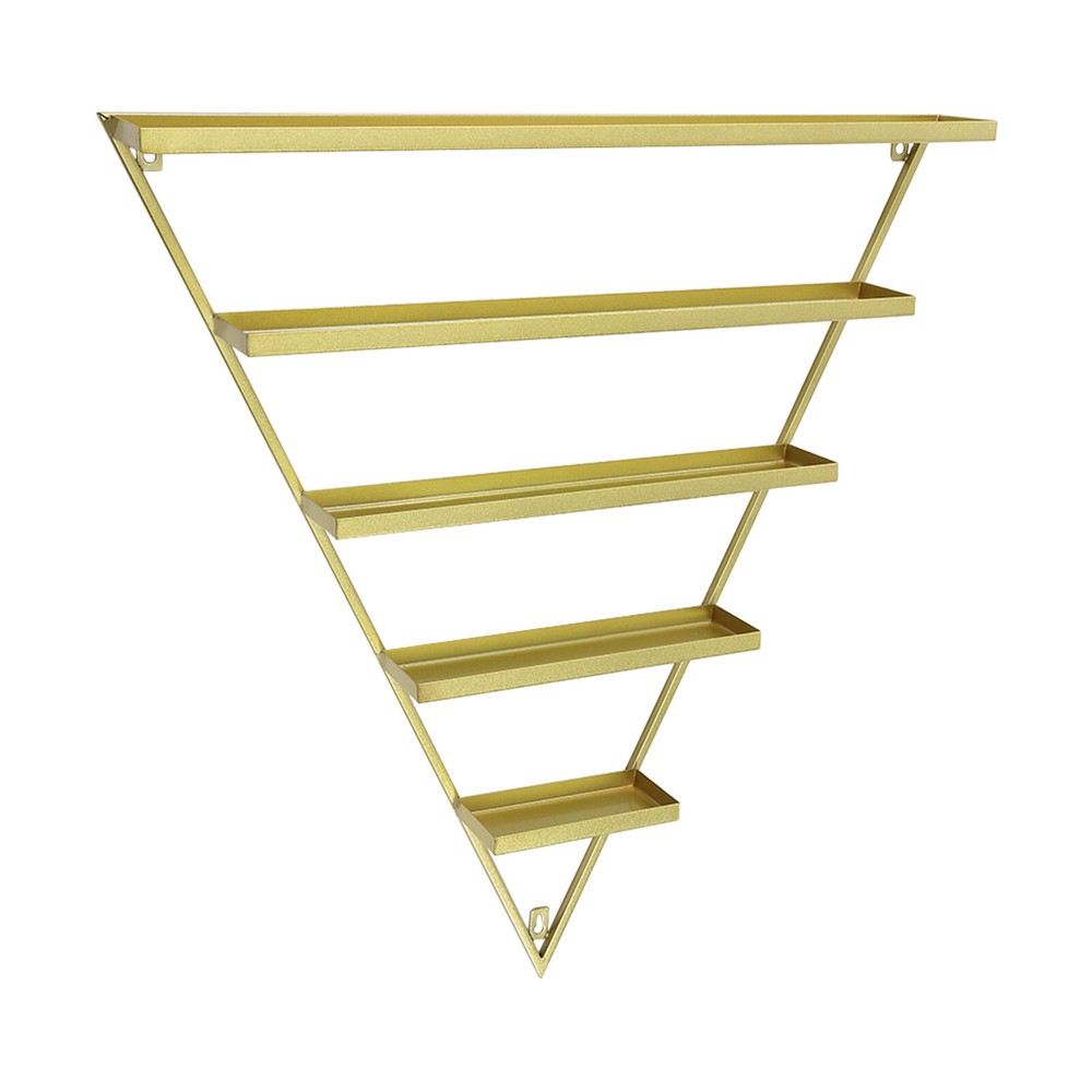 10X Triangular Nail Polish Racks 5 Tiers Wall-mounted Cosmetics Display Racks