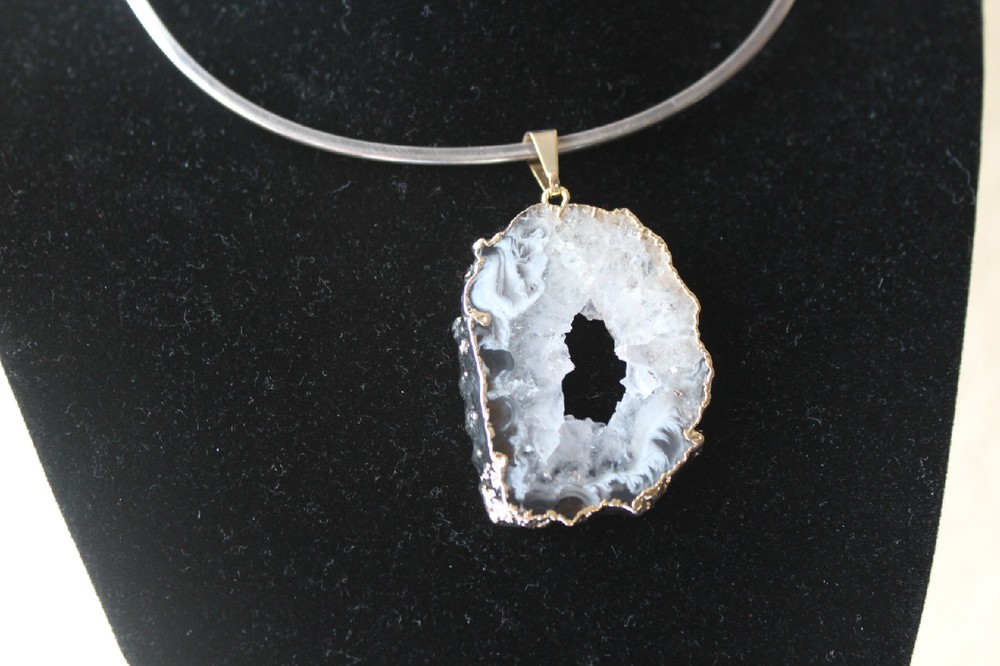 Geode Slab Pendant from Brazil R252