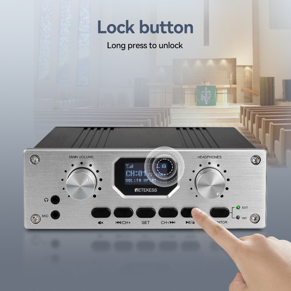 TT119 Desktop Transmitter Long Range Simultaneous Interpretation Equipment