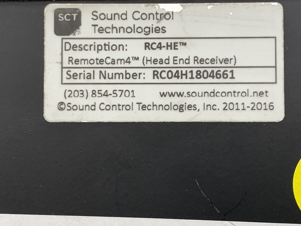 SCT Sound Control Technologies RC4-CE Camera End Transmitter & RC4-HE Receiver