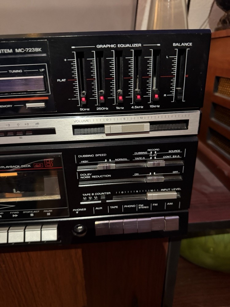 Fischer MC-723 Record Double Tape Deck Cassette Player Working Item