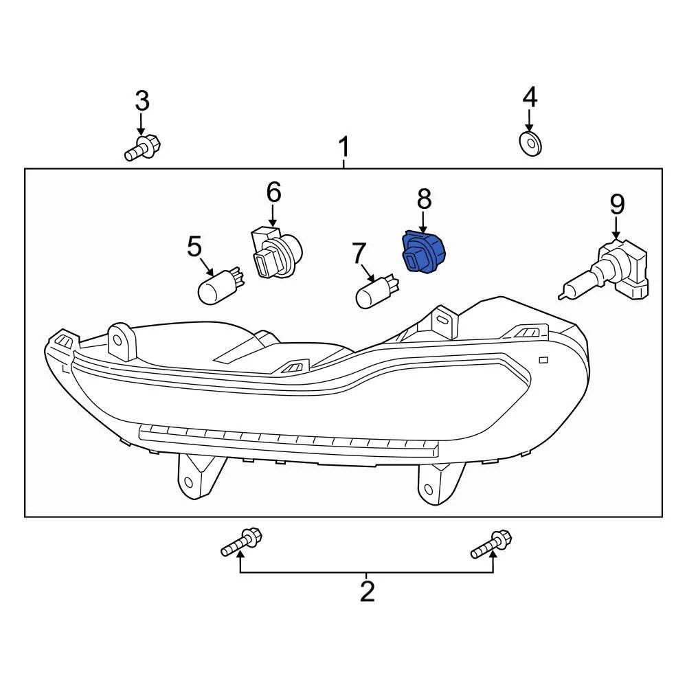 Ford AL8Z13411C Rear Back Up Light Socket