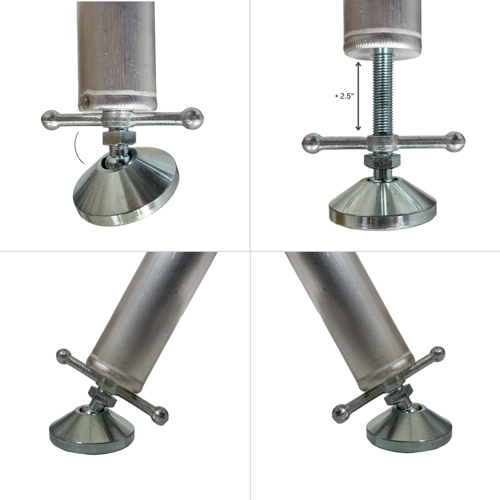4 Prox StageQ Platform Telescoping Legs Adjustable 12 to 15"